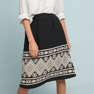 Beautiful Anthropologie geometric Midi skirt. New!